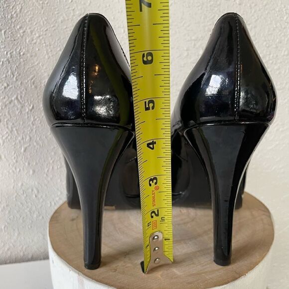 Paprika Black Open Toe Heels Size 8 EUC - Picture 5 of 7